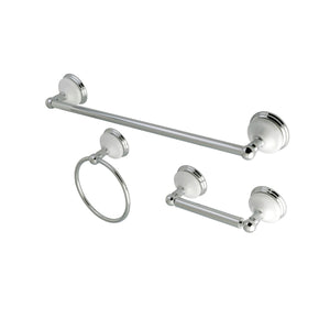 Victorian BAK111248C 3-Piece Bathroom Hardware Set, Polished Chrome