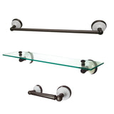 Victorian BAK111289ORB 3-Piece Bathroom Hardware Set, Oil Rubbed Bronze