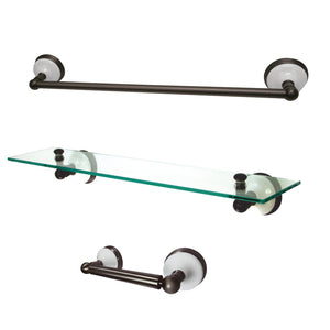 Victorian BAK111289ORB 3-Piece Bathroom Hardware Set, Oil Rubbed Bronze