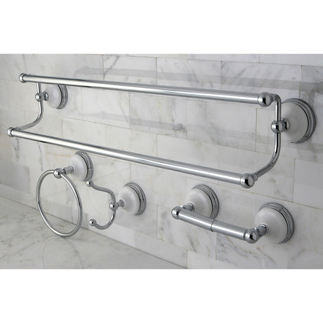 Victorian BAK1113478C 4-Piece Bathroom Hardware Set, Polished Chrome