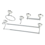 Victorian BAK1113478C 4-Piece Bathroom Hardware Set, Polished Chrome