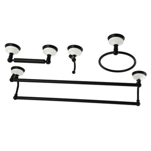 Victorian BAK1113478MB 4-Piece Bathroom Hardware Set, Matte Black