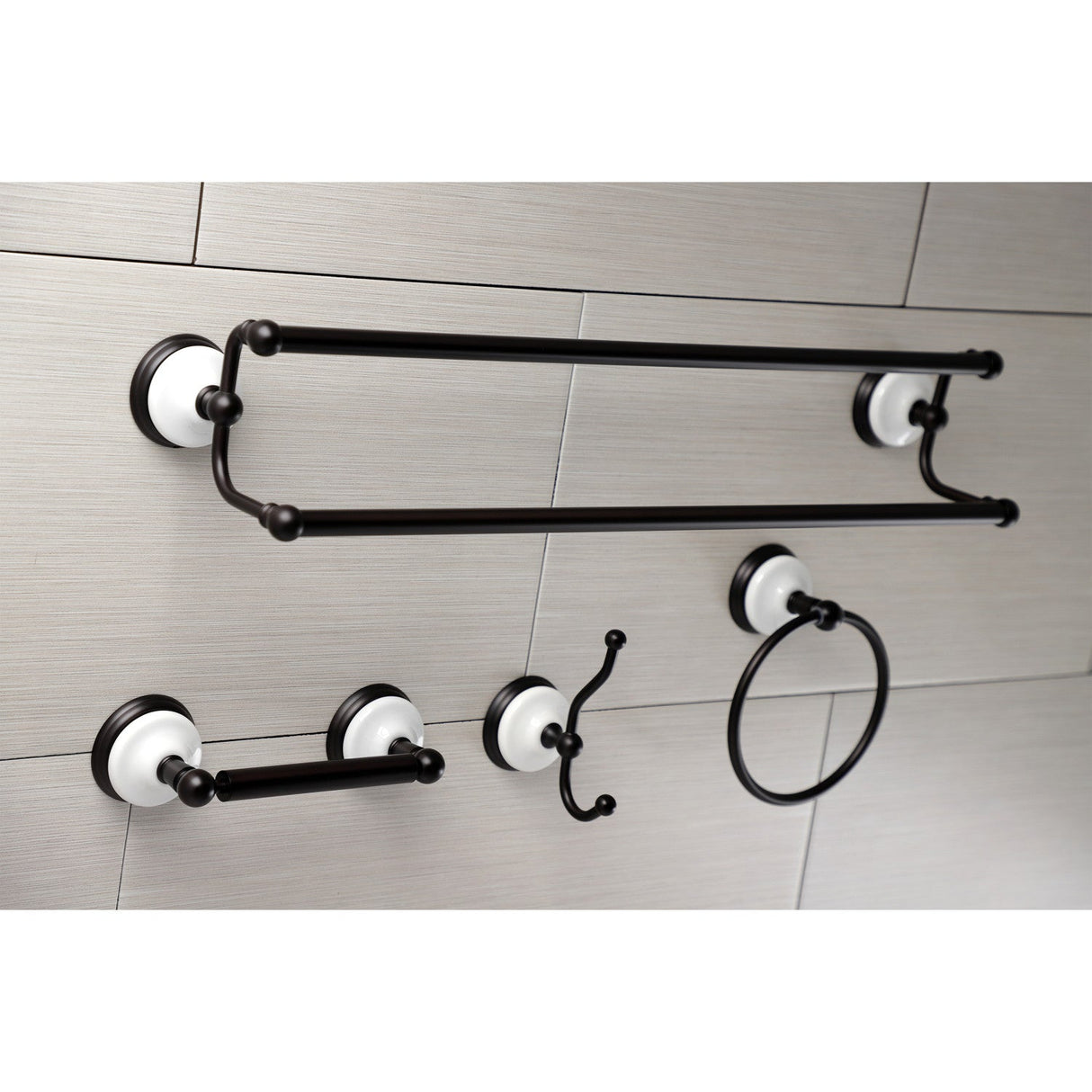 Victorian BAK1113478ORB 4-Piece Bathroom Hardware Set, Oil Rubbed Bronze