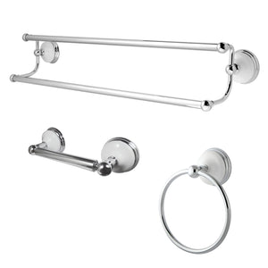 Victorian BAK111348C 3-Piece Bathroom Hardware Set, Polished Chrome