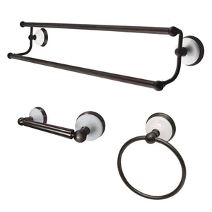 Victorian BAK111348ORB 3-Piece Bathroom Hardware Set, Oil Rubbed Bronze