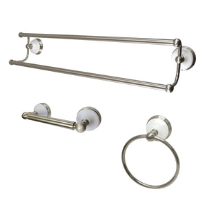 Victorian BAK111348SN 3-Piece Bathroom Hardware Set, Brushed Nickel