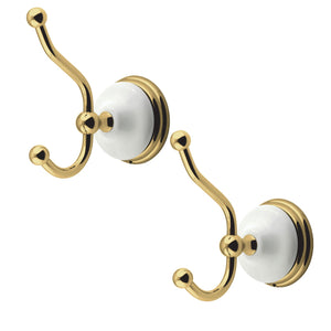 Victorian BAK1117PB Robe Hook, Polished Brass