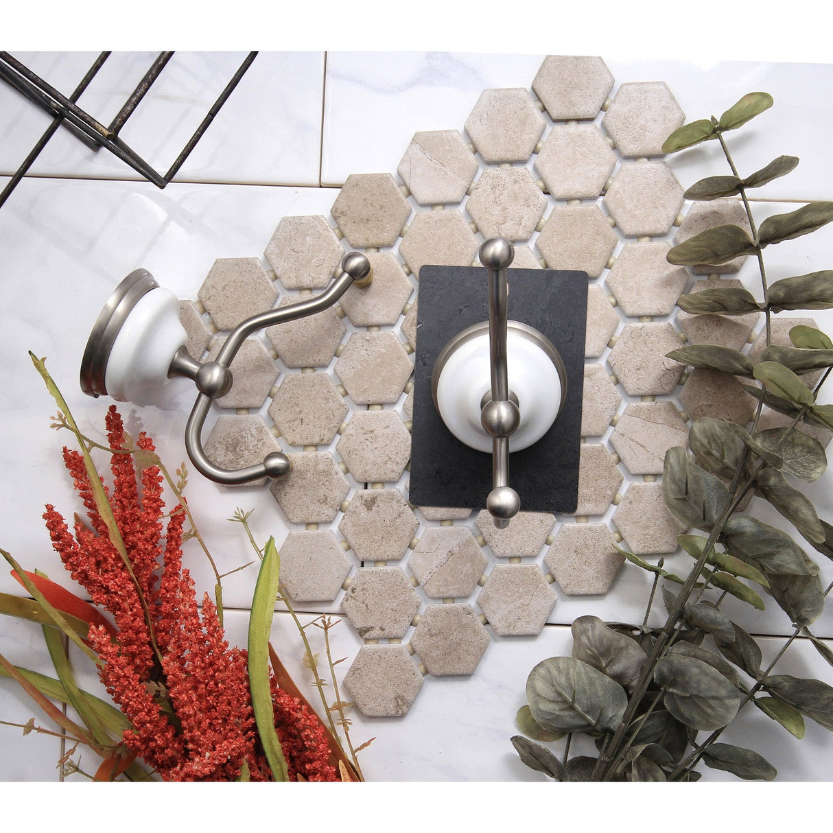 Victorian BAK1117SN Robe Hook, Brushed Nickel