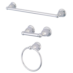Heritage BAK175148C 3-Piece Bathroom Hardware Set, Polished Chrome