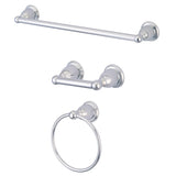 Heritage BAK175248C 3-Piece Bathroom Hardware Set, Polished Chrome