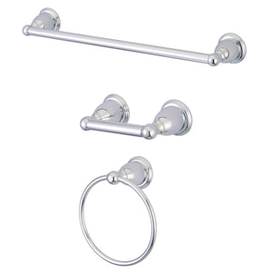Heritage BAK175248C 3-Piece Bathroom Hardware Set, Polished Chrome
