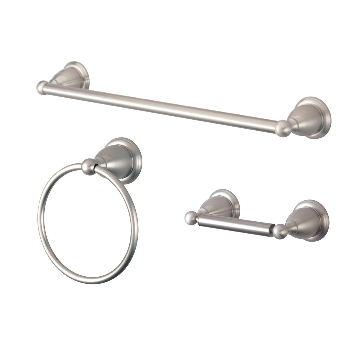 Heritage BAK175248SN 3-Piece Bathroom Hardware Set, Brushed Nickel