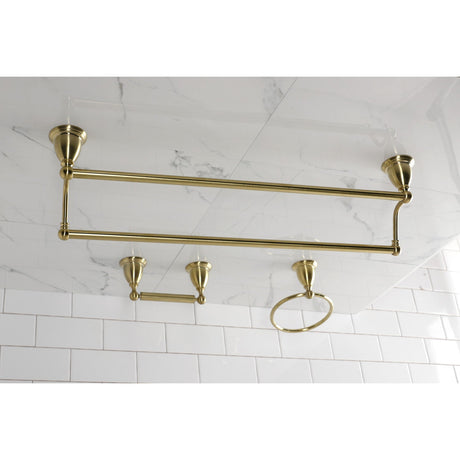 Heritage BAK175348BB 3-Piece Bathroom Hardware Set, Brushed Brass