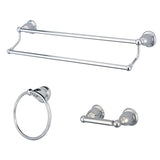 Heritage BAK175348C 3-Piece Bathroom Hardware Set, Polished Chrome