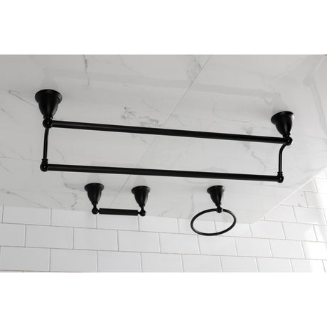 Heritage BAK175348MB 3-Piece Bathroom Hardware Set, Matte Black