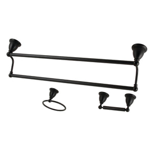 Heritage BAK175348MB 3-Piece Bathroom Hardware Set, Matte Black