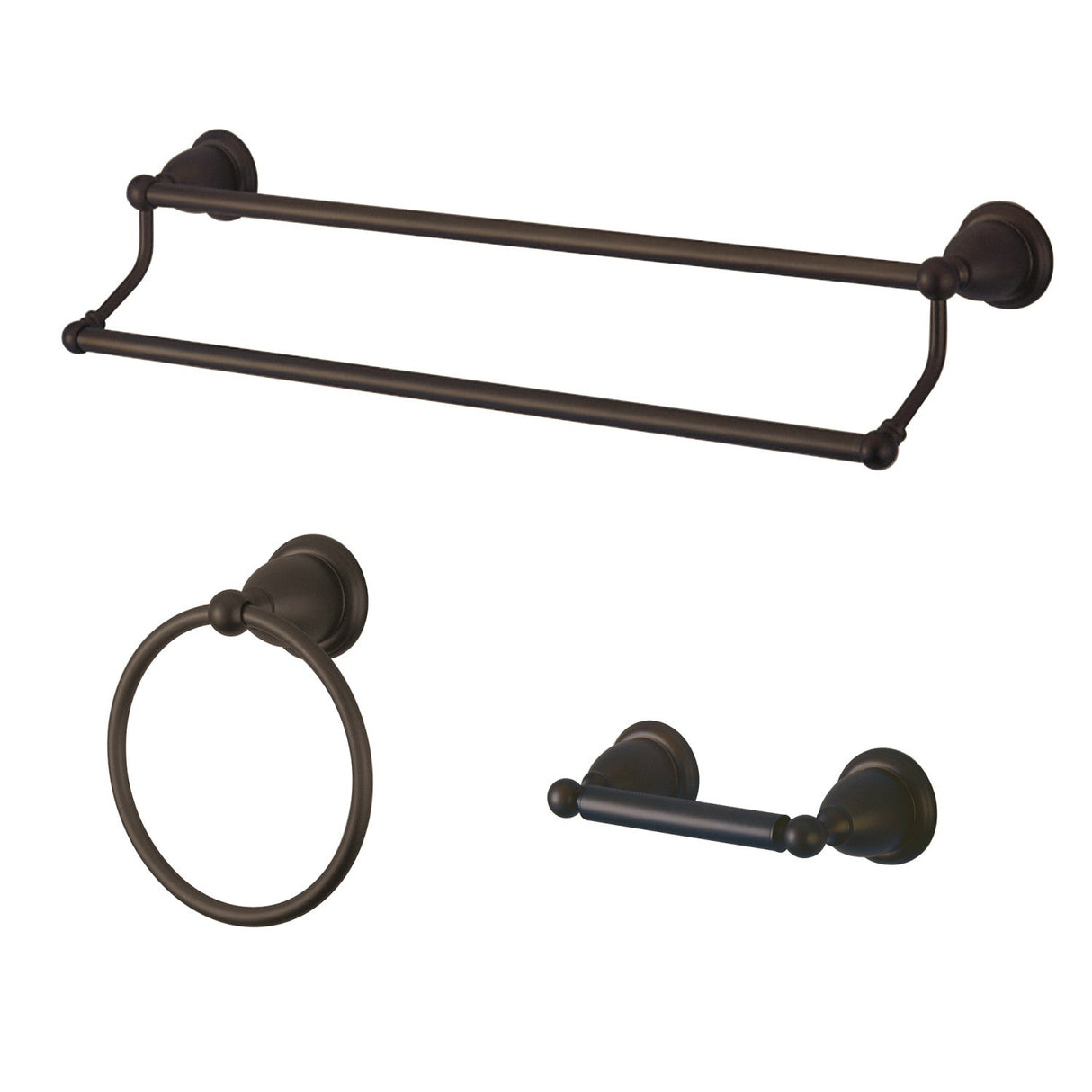 Heritage BAK175348ORB 3-Piece Bathroom Hardware Set, Oil Rubbed Bronze