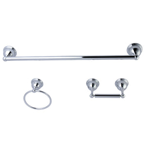 Restoration BAK396148C 3-Piece Bathroom Hardware Set, Polished Chrome