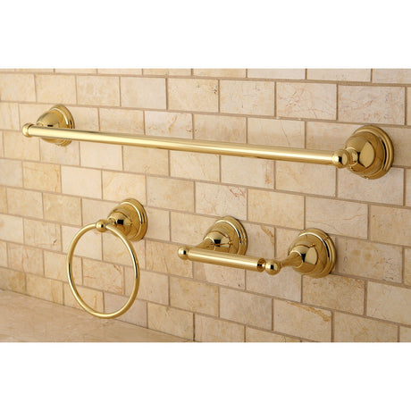 Restoration BAK396148PB 3-Piece Bathroom Hardware Set, Polished Brass