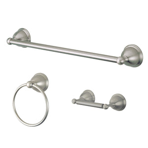Restoration BAK396248SN 3-Piece Bathroom Hardware Set, Brushed Nickel