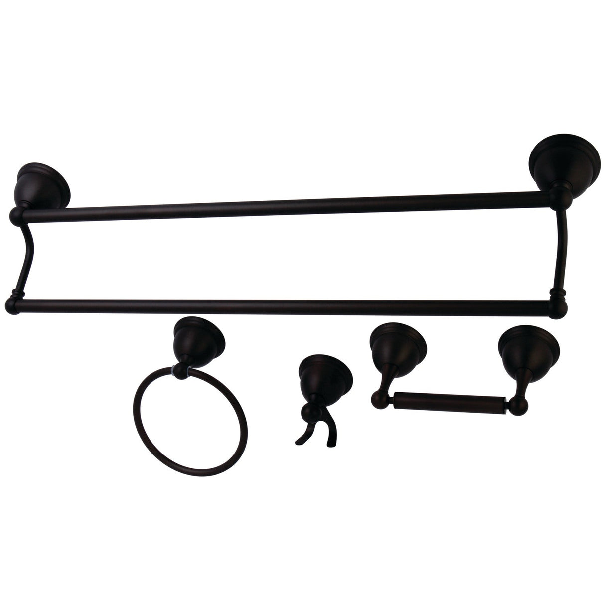Restoration BAK3963478ORB 4-Piece Bathroom Hardware Set, Oil Rubbed Bronze