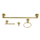 Concord BAK8211478BB 4-Piece Bathroom Hardware Set, Brushed Brass