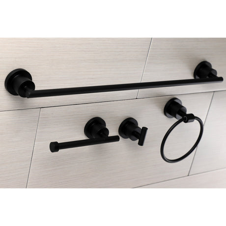 Concord BAK8211478MB 4-Piece Bathroom Hardware Set, Matte Black