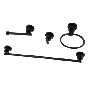 Concord BAK8211478MB 4-Piece Bathroom Hardware Set, Matte Black