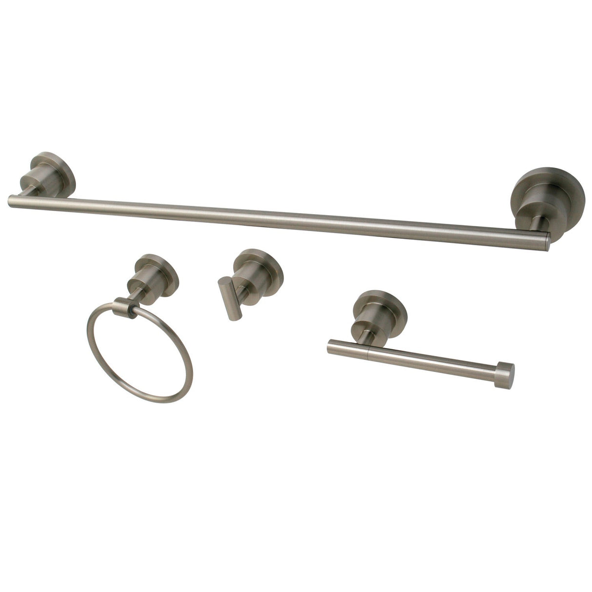 Concord BAK8211478SN 4-Piece Bathroom Hardware Set, Brushed Nickel