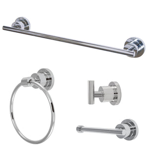 Concord BAK8212478C 4-Piece Bathroom Hardware Set, Polished Chrome