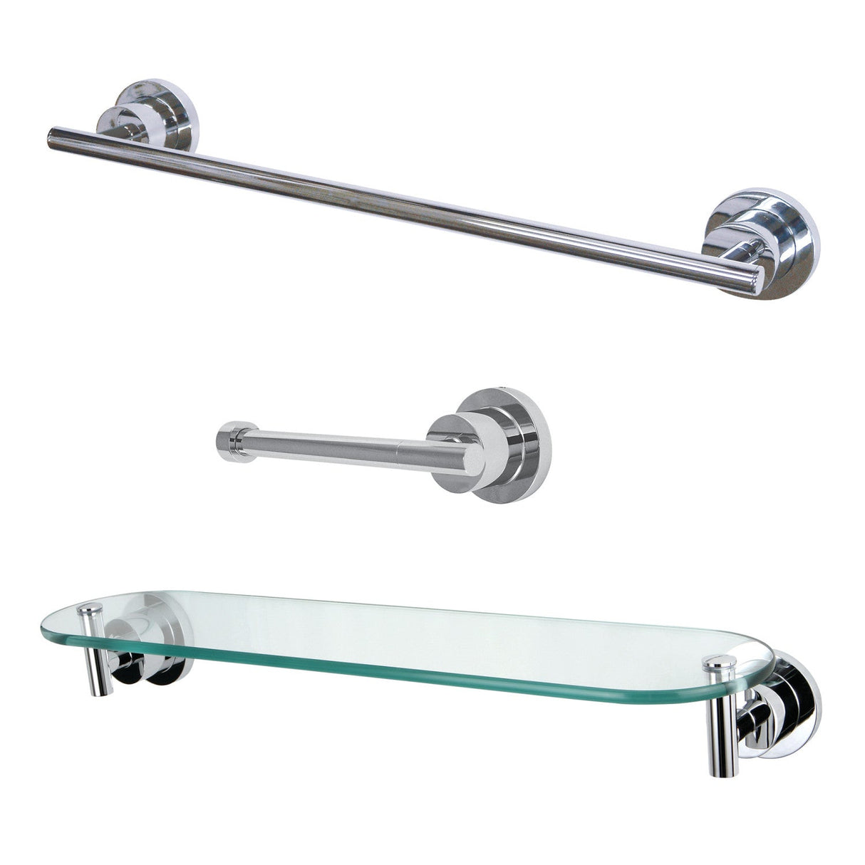 Concord BAK821289C 3-Piece Bathroom Hardware Set, Polished Chrome