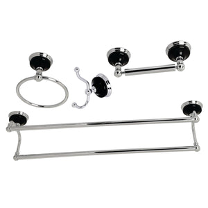 Water Onyx BAK9113478C 4-Piece Bathroom Hardware Set, Polished Chrome