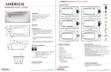 Americh BA6036TA2-BI Barrington 6036 - Tub Only / Airbath 2 - Biscuit