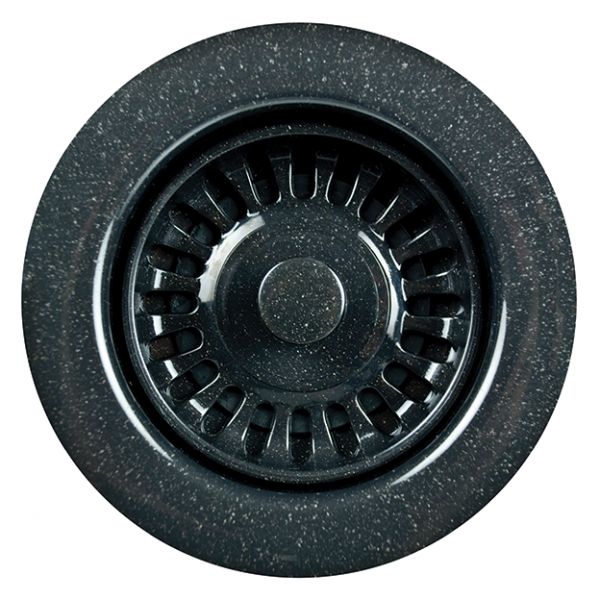 Hamat - BAS-2001 GBL - 3 1/2"  Speckled Granite Black Basket Strainer