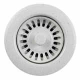 Hamat - BAS-2001 GWH - 3 1/2"  Speckled Granite White Basket Strainer