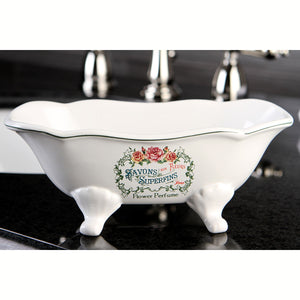 Savons Superfins BATUBFLW 7-9/16-Inch Mini Tub, White