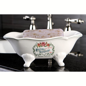 Savons Superfins BATUBFLW 7-9/16-Inch Mini Tub, White