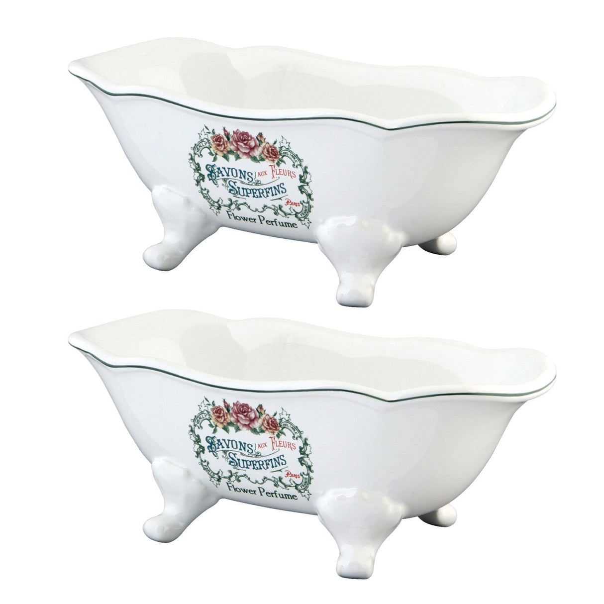 BATUBFLWD 7-9/16-Inch Mini Tub (2-Pieces), White