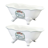 BATUBFLWD 7-9/16-Inch Mini Tub (2-Pieces), White