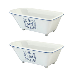 BATUBRWD 5-5/8-Inch Mini Tub (2-Pieces), White