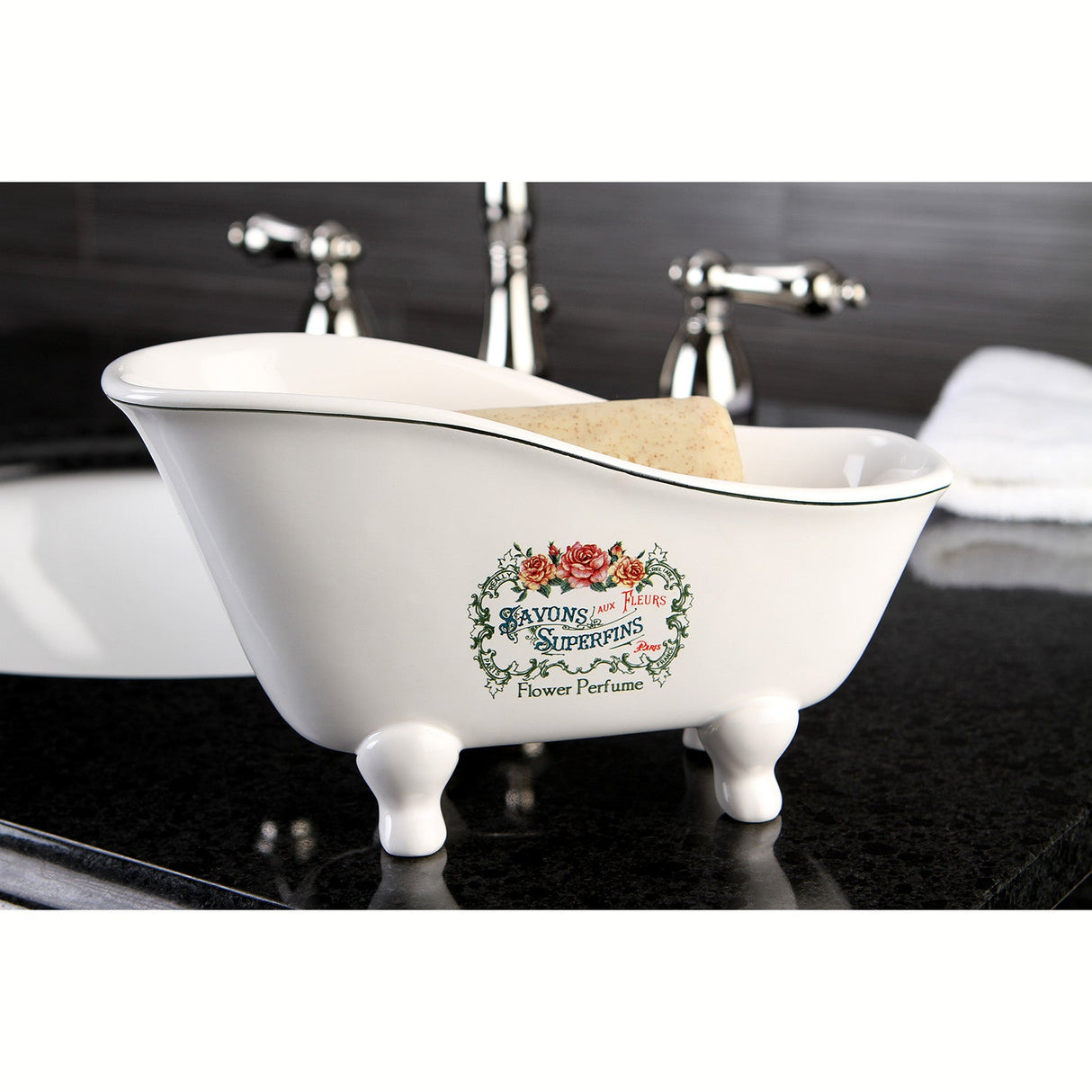 Savons Superfins BATUBSRW 8-1/16-Inch Mini Tub, White
