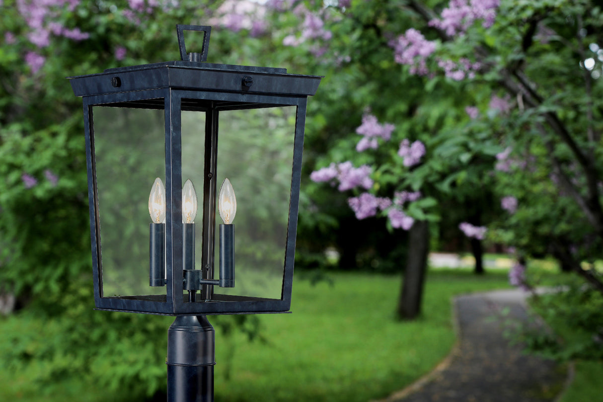 Belmont 3 Light Graphite Outdoor Post BEL-A8069-GE