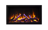 Amantii BI-72-DEEP-XT Panorama Deep & Xtra Tall Full View Smart Electric  - 72" Indoor /Outdoor WiFi Enabled  Fireplace, featuring a MultiFunction Remote, Multi Speed Flame Motor, Glass Media & a Black Trim