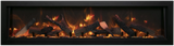 Amantii BI-40-DEEP-XT Panorama Deep & Xtra Tall Full View Smart Electric  - 40" Indoor /Outdoor WiFi Enabled  Fireplace, featuring a MultiFunction Remote, Multi Speed Flame Motor, Glass Media & a Black Trim