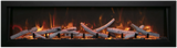 Amantii BI-40-DEEP-XT Panorama Deep & Xtra Tall Full View Smart Electric  - 40" Indoor /Outdoor WiFi Enabled  Fireplace, featuring a MultiFunction Remote, Multi Speed Flame Motor, Glass Media & a Black Trim