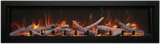 Amantii BI-50-DEEP-XT Panorama Deep & Xtra Tall Full View Smart Electric  - 50" Indoor /Outdoor WiFi Enabled  Fireplace, featuring a MultiFunction Remote, Multi Speed Flame Motor, Glass Media & a Black Trim