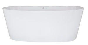Hydro Systems BIS6431HTO-WHI BISCAYNE 6431 METRO TUB ONLY-WHITE
