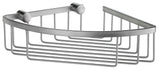 Smedbo Sideline Design Corner Shower Basket in Brushed Chrome