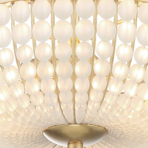 Bella 3 Light Antique Gold Semi Flush Mount BLA-10660-GA