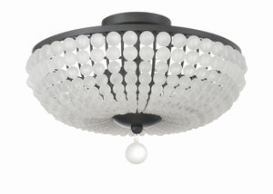 Bella 3 Light Antique Gold Semi Flush Mount BLA-10660-GA